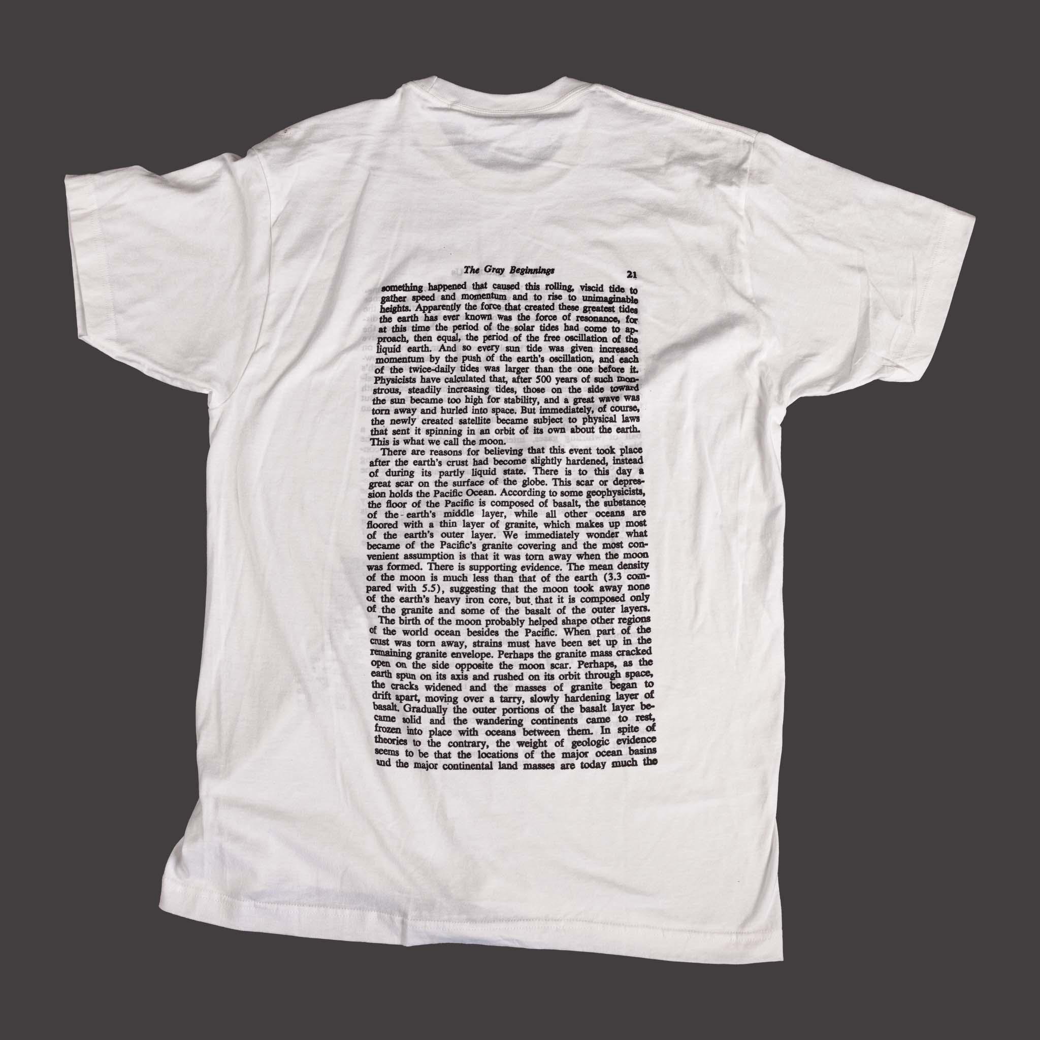 David Horvitz Bookshirt